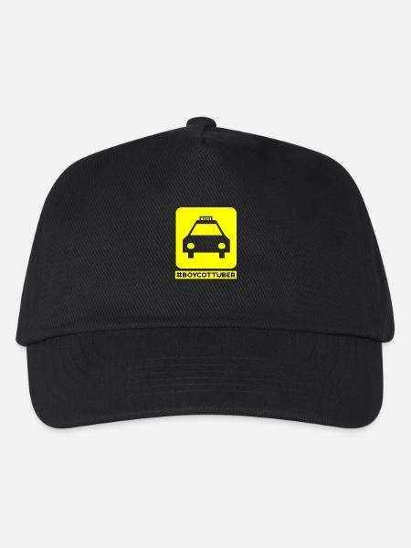 Fahr Taxi Boykott UBER - Kinder Basecap - Schwarz