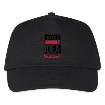 Thats a horrible Idea - Kids’ Baseball Cap - black - Front
