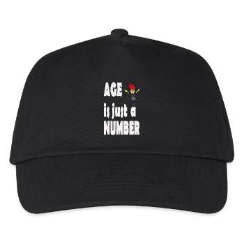 Age is just a number - Kids’ Baseball Cap - black - Front
