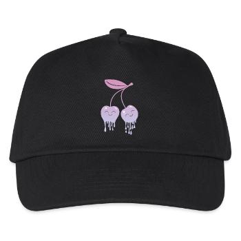 Melting Cherries Kawaii - Kids’ Baseball Cap - black - Front