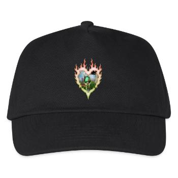 Little fairy with her cat - Kids’ Baseball Cap - black - Front