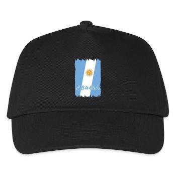 Argentina grandmother design - Kids’ Baseball Cap - black - Front