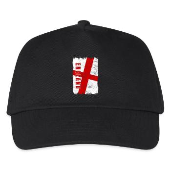 Drapeau de l'Angleterre - Casquette de baseball Enfant - noir - Devant