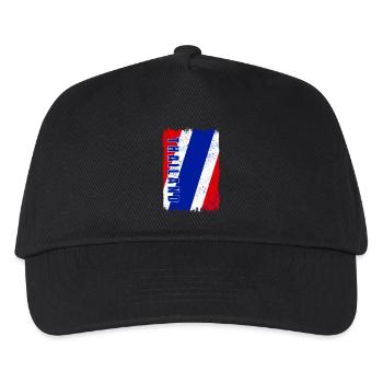 Thailand Flagge - Kinder Basecap - Schwarz - Vorne