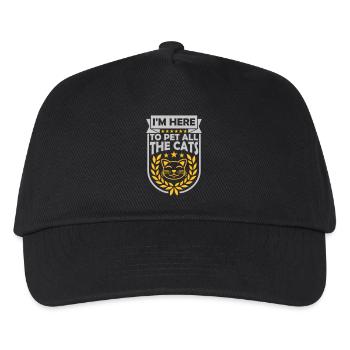 Pet All The Cats - Kinder Basecap - Schwarz - Vorne