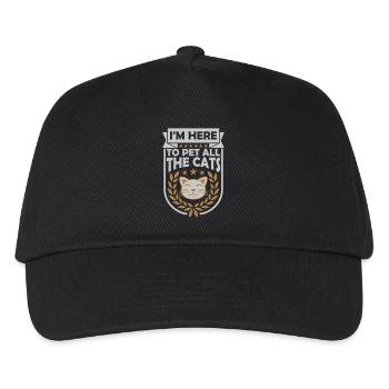 Pet All The Cats - Kinder Basecap - Schwarz - Vorne