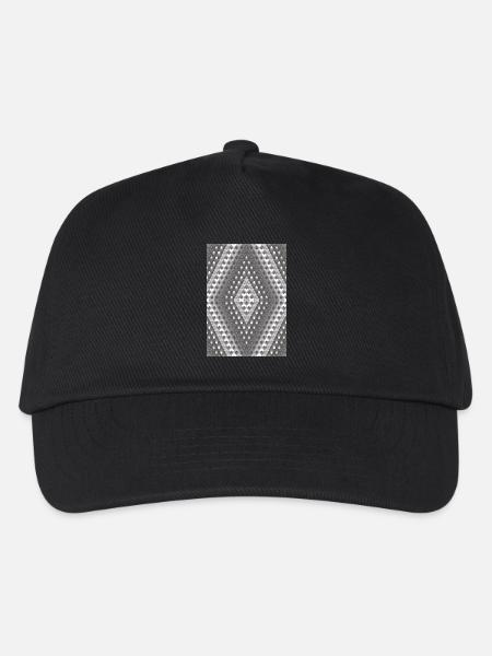 Gray gradient - Kids’ Baseball Cap - black