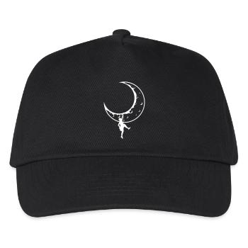 Logo Kletterer Mond Bergsport - Kinder Basecap - Schwarz - Vorne