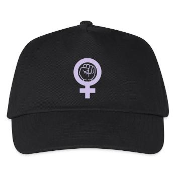 Rebellion Faust Feminist Symbol - Kinder Basecap - Schwarz - Vorne