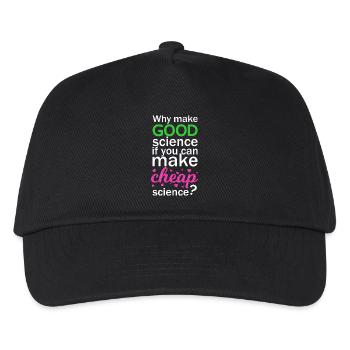 Cheap Science - Kinder Basecap - Schwarz - Vorne