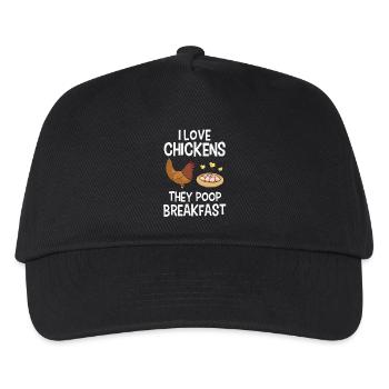Chicken Chickens - Kids’ Baseball Cap - black - Front