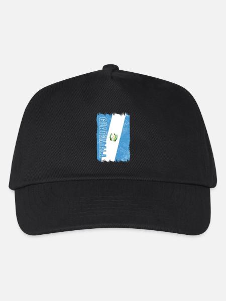 Guatemala Vintage Flagge - Kinder Basecap - Schwarz