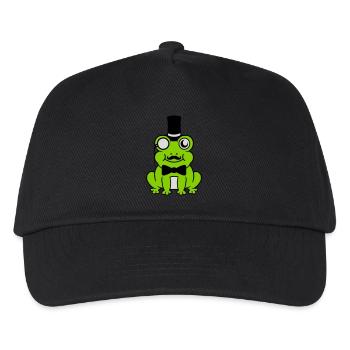 Sir Frog Gentlemen Cylindre - Casquette de baseball Enfant - noir - Devant