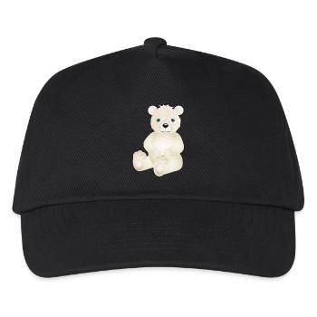 zauberhafter Eisbär als tierischer Begleiter - Kinder Basecap - Schwarz - Vorne