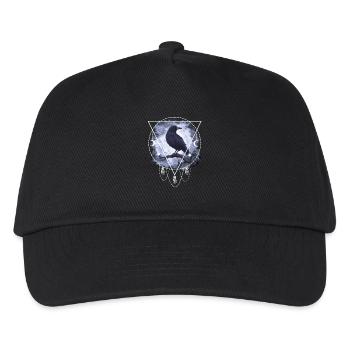 Raven Crow Gothique - Casquette de baseball Enfant - noir - Devant