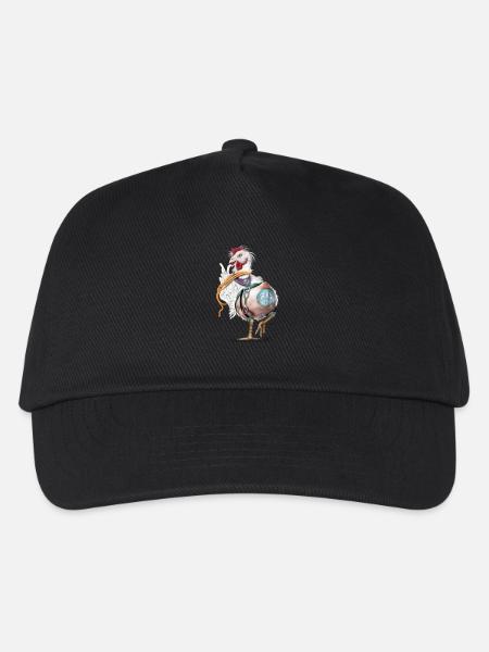 Crazy chicken - Kids’ Baseball Cap - black