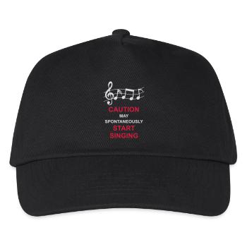 may spontaneously start singing - Kids’ Baseball Cap - black - Front