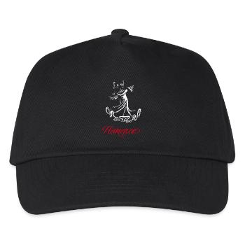 Flamingo (dunkel) - Kinder Basecap - Schwarz - Vorne