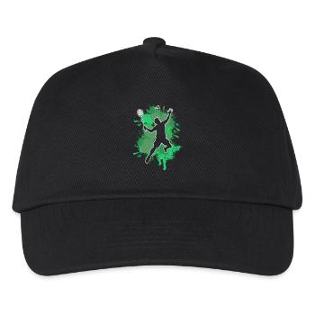 Badminton - Kids’ Baseball Cap - black - Front