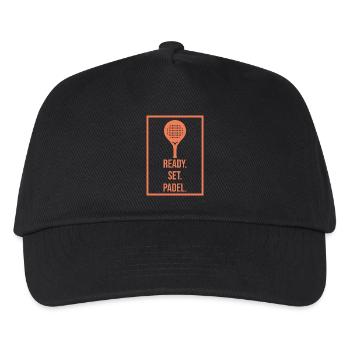 Racket Padel Tennis Player Sport Statement - Kids’ Baseball Cap - black - Front