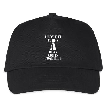 All-Risk-Agentur, Kult-Serie, Serien-Fan - Kinder Basecap - Schwarz - Vorne