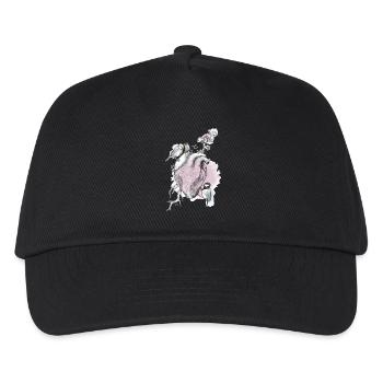 et cœur - Casquette de baseball Enfant - noir - Devant