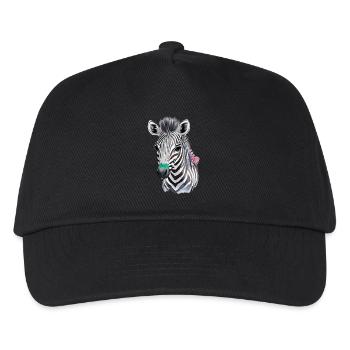 Zeba foals - Kids’ Baseball Cap - black - Front
