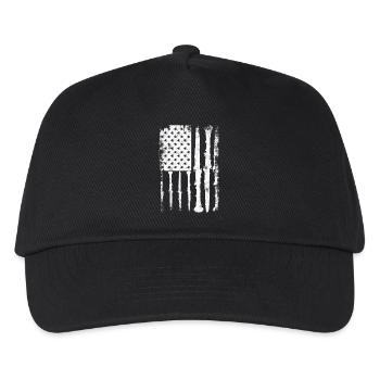 Clarinet USA Flag - Kids’ Baseball Cap - black - Front