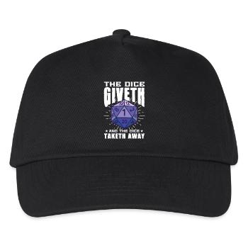 The Dice giveth and dice taketh away - Kids’ Baseball Cap - black - Front