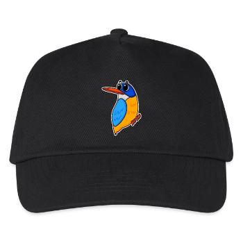 Niedlicher Eisvogel - Kinder Basecap - Schwarz - Vorne
