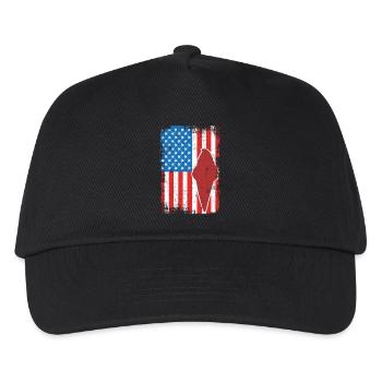 Eiscreme 4. Juli USA - Kinder Basecap - Schwarz - Vorne