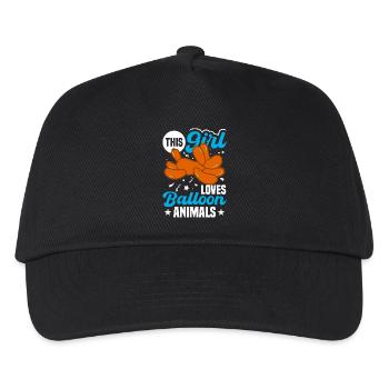 Balloon Twisting Design - Kids’ Baseball Cap - black - Front