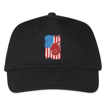 Patriotic U.S. Beekeeper - Kids’ Baseball Cap - black - Front