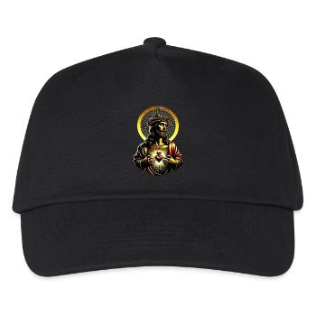 Jesus Christ with Crown of Thorns | Sacred Heart of Jesus - Kids’ Baseball Cap - black - Front