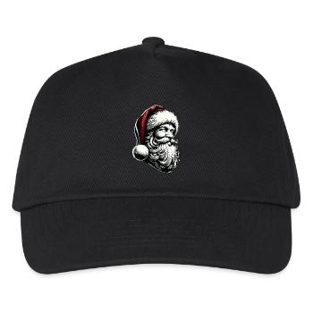 Weihnachtsmann - Kinder Basecap - Schwarz - Vorne