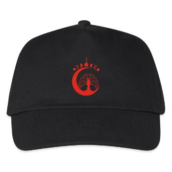 Red Lunar Tree - Kids’ Baseball Cap - black - Front