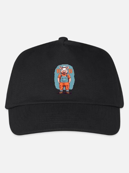 Bob das Bauschwein - Kinder Basecap - Schwarz