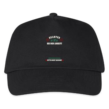 Schlafender Beamter - Kinder Basecap - Schwarz - Vorne