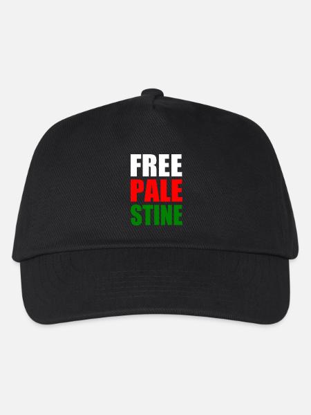 Free palestine - Kinder Basecap - Schwarz