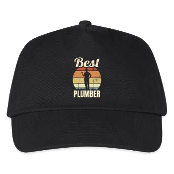 Best Plumber - Kids’ Baseball Cap - black - Front