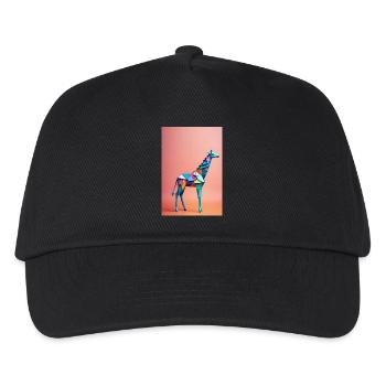 Origami Giraffe - Kids’ Baseball Cap - black - Front