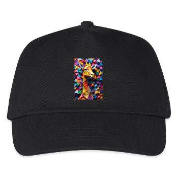 Origami Giraffe - Kids’ Baseball Cap - black - Front
