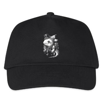 Steampunk Axolotl niedliche Tiere Kind Fantasy - Kinder Basecap - Schwarz - Vorne