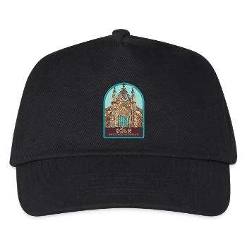 Illustration Facade Cathedral Cologne, Germany - Kids’ Baseball Cap - black - Front