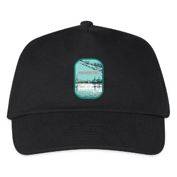 Illustration Flyacross Hamburg - Kids’ Baseball Cap - black - Front