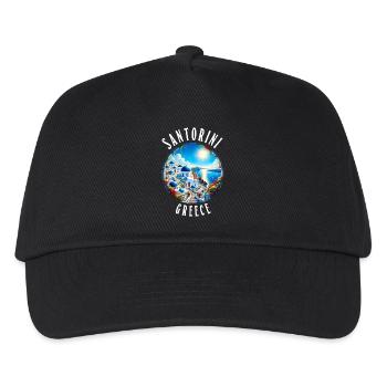 Santorini Greece holidays Greek island - Kids’ Baseball Cap - black - Front