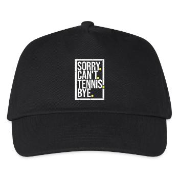 Désolé ne peut pas Tennis Bye citation drôle Sport Dire - Casquette de baseball Enfant - noir - Devant