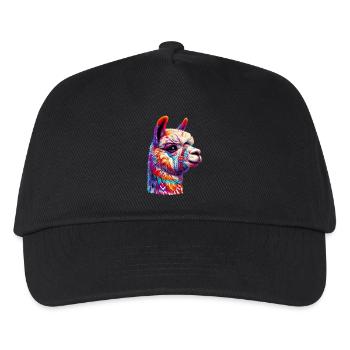 Alpaka - Kinder Basecap - Schwarz - Vorne
