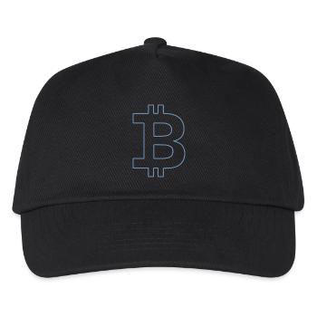 Bitcoin Logo Silhouette Digital Currency - Kids’ Baseball Cap - black - Front