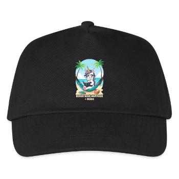 Unicorn with book - Kids’ Baseball Cap - black - Front